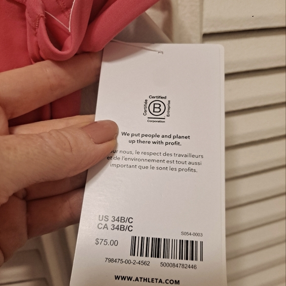 NWT Athleta Hampton Bra Cup Bikini Top, Size 34 B/C - Picture 8 of 8